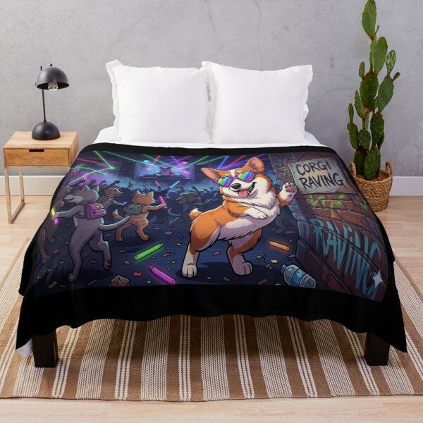 Item preview, Corgi Nightclub Raver designed and sold by ClaussShop.