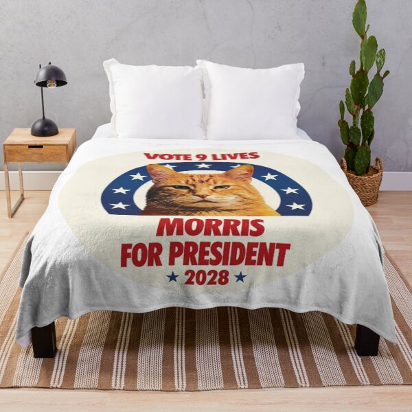 Item preview, VOTE NINE LIVES, MORRIS RULES! MORRIS FOR PRESIDENT 2028 designed and sold by V3GFX.