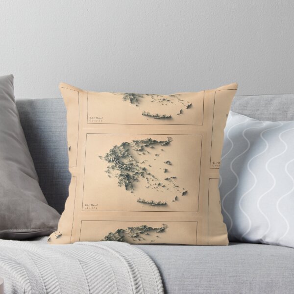 Item preview, Greece Shaded Relief Map 3D digitally rendered designed and sold by ThinkAboutMaps.