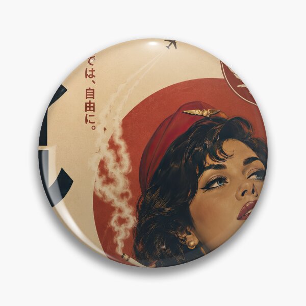 Item preview, Retro Japanese Airline Femme Fatale Art designed and sold by obstinator.