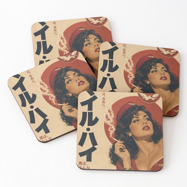 Item preview, Retro Japanese Airline Femme Fatale Art designed and sold by obstinator.