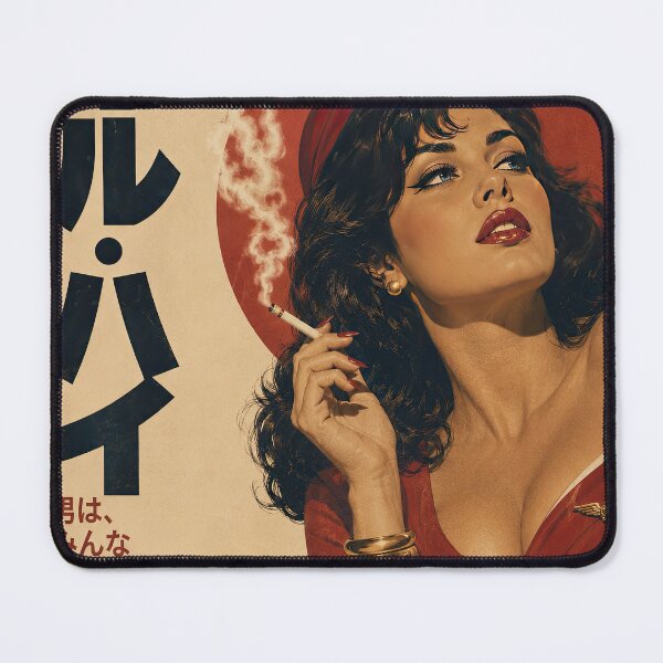 Item preview, Retro Japanese Airline Femme Fatale Art designed and sold by obstinator.