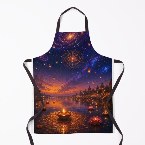 Item preview, Cosmic Diwali Series | Celestial Lantern Festival Night Artwork designed and sold by Homyar.