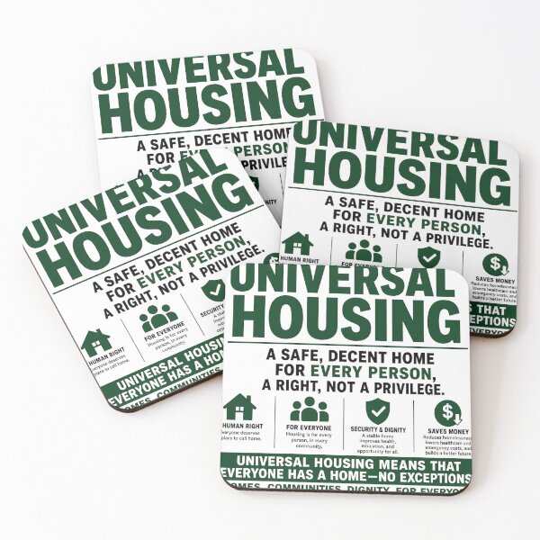 Item preview, Universal Housing T-Shirt with description  designed and sold by SociProgress.