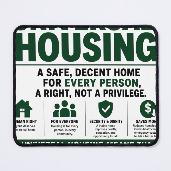 Item preview, Universal Housing T-Shirt with description  designed and sold by SociProgress.