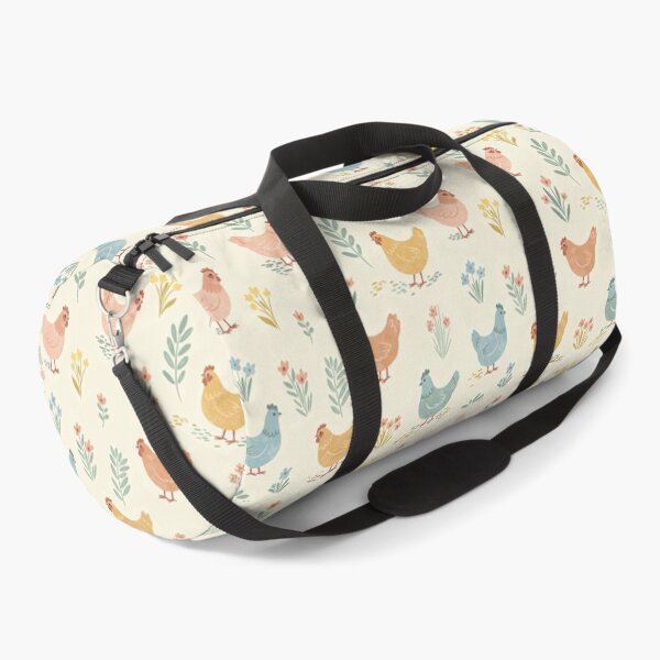 Item preview, Pastel Farm Chickens with Wildflowers 2 designed and sold by Pasteltone.