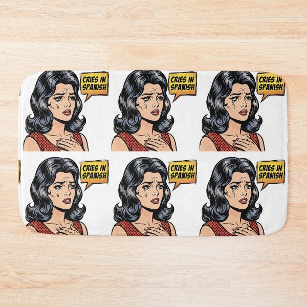 Item preview, Cries in Spanish Funny Telenovela Pop Art Drama Meme designed and sold by PictoVibe.