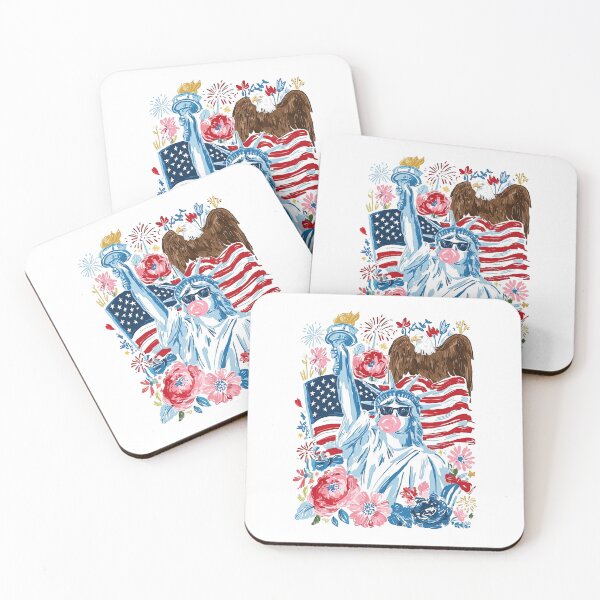 Item preview, Brushstroke Statue of Liberty Blowing Bubble designed and sold by Hiwerelisa.