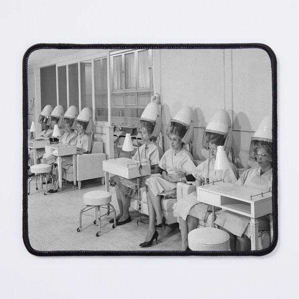 Item preview, Beauty Salon Vintage Black and White Old Photo designed and sold by modernretro.