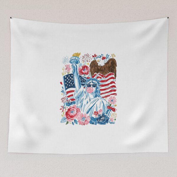 Item preview, Brushstroke Statue of Liberty Blowing Bubble designed and sold by Hiwerelisa.