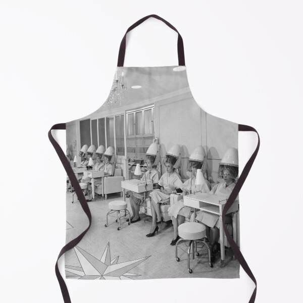 Item preview, Beauty Salon Vintage Black and White Old Photo designed and sold by modernretro.