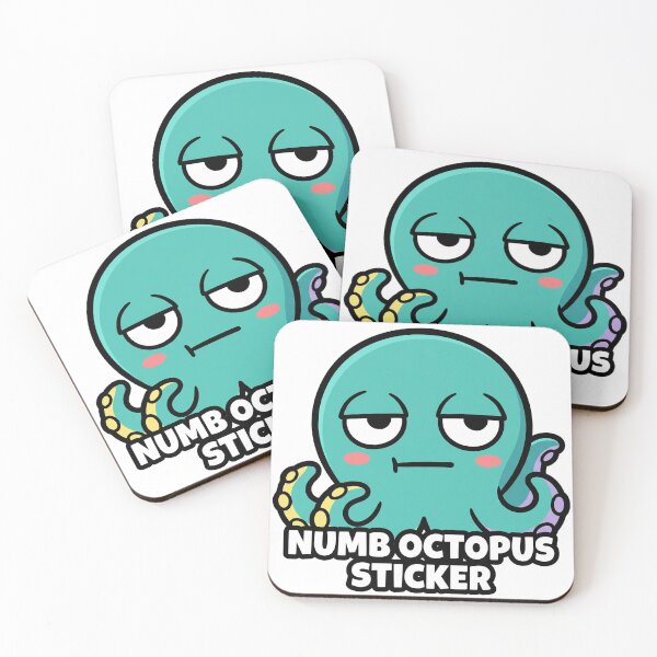 Item preview, Numb Octopus Sticker Octopus designed and sold by luiz1213.