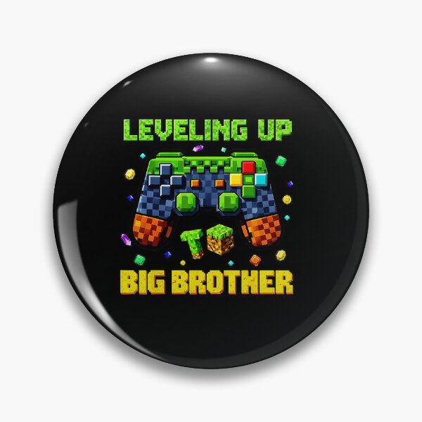Item preview, Leveling Up Big Brother Pixel Gaming Controller Retro Style designed and sold by FGTV2021.