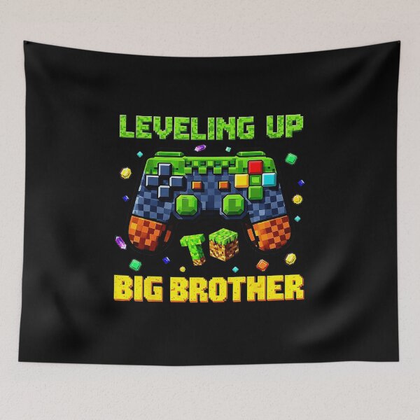 Item preview, Leveling Up Big Brother Pixel Gaming Controller Retro Style designed and sold by FGTV2021.