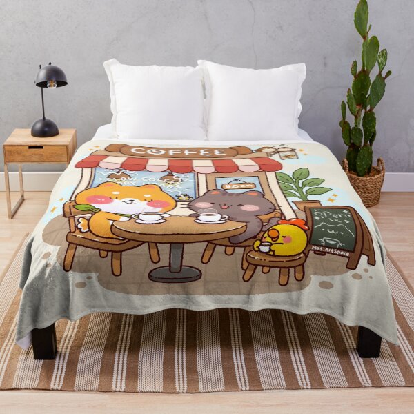 Item preview, Slow Coffee Happy Heart – Cute Shiba Inu Coffee Shop Illustration designed and sold by NasDoodleArt.