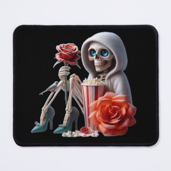 Item preview, Aesthetic Skeleton Movie Night with Rose designed and sold by LujziWorld.