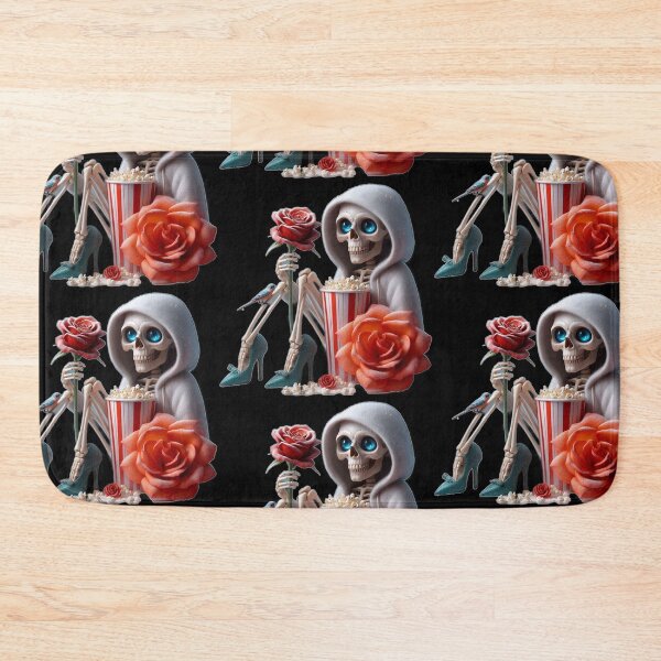 Item preview, Aesthetic Skeleton Movie Night with Rose designed and sold by LujziWorld.