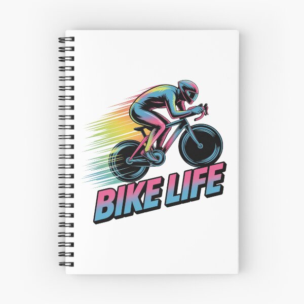 Item preview, Neon Cyclist Vintage Bicycle Rider designed and sold by QuiteOrbit.