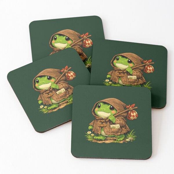 Item preview, Cute Wandering Frog Explorer Traveling Through Forest Adventures designed and sold by Threadnovax.