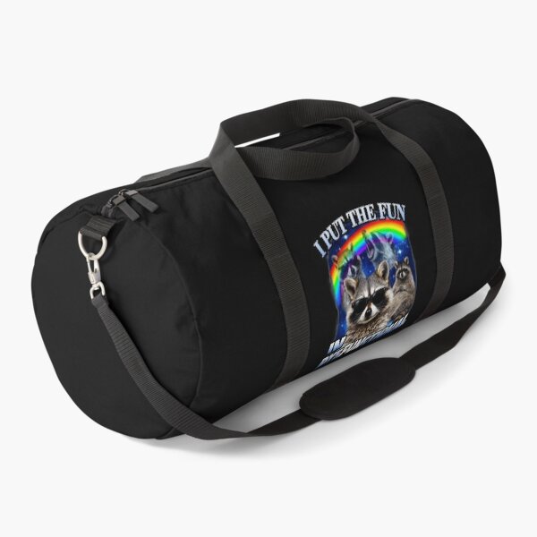 Item preview, I Put The Fun In Dysfunctional Funny Raccoon Rainbow Meme designed and sold by Masonixem.