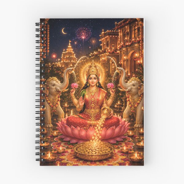 Item preview, Diwali Series | Royal Lakshmi Fireworks Celebration Artwork designed and sold by Homyar.