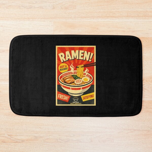 Item preview, Retro Ramen Bowl Poster With Bold Japanese Street Food Style designed and sold by eliramaison.
