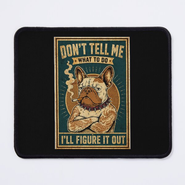 Item preview, Stubborn French Bulldog Vintage Poster With Funny Rebel Attitude designed and sold by ferminhays.