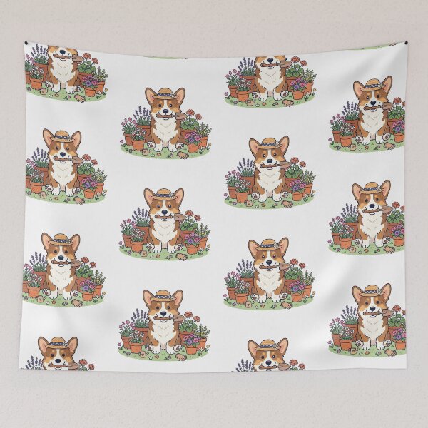 Item preview, Corgi Gardening Society Cute Botanical Dog Lover designed and sold by PictoVibe.