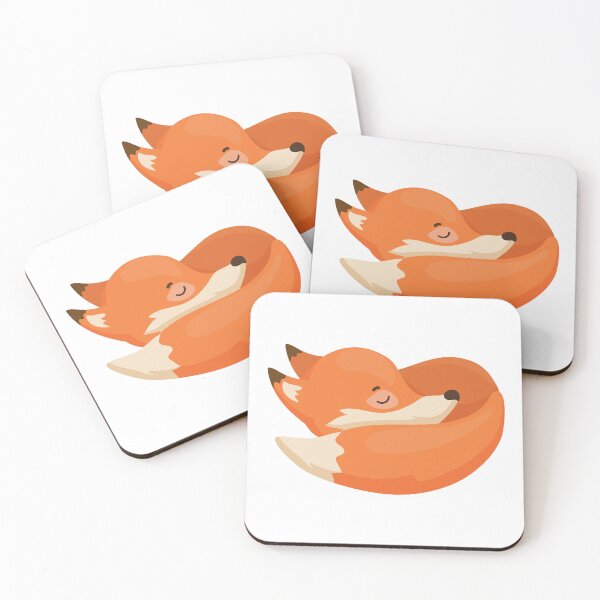 Item preview, Sleeping Baby Fox Curl Illustration designed and sold by KrisGraphic45.