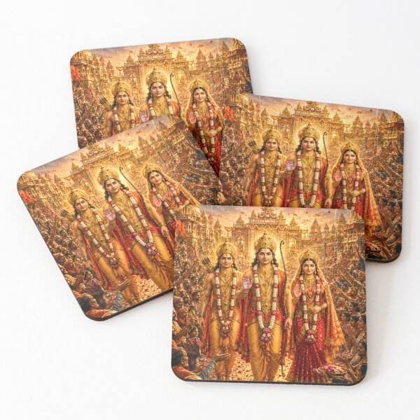 Item preview, Diwali Series | Return of Lord Ram to Ayodhya Ramayana Artwork designed and sold by Homyar.