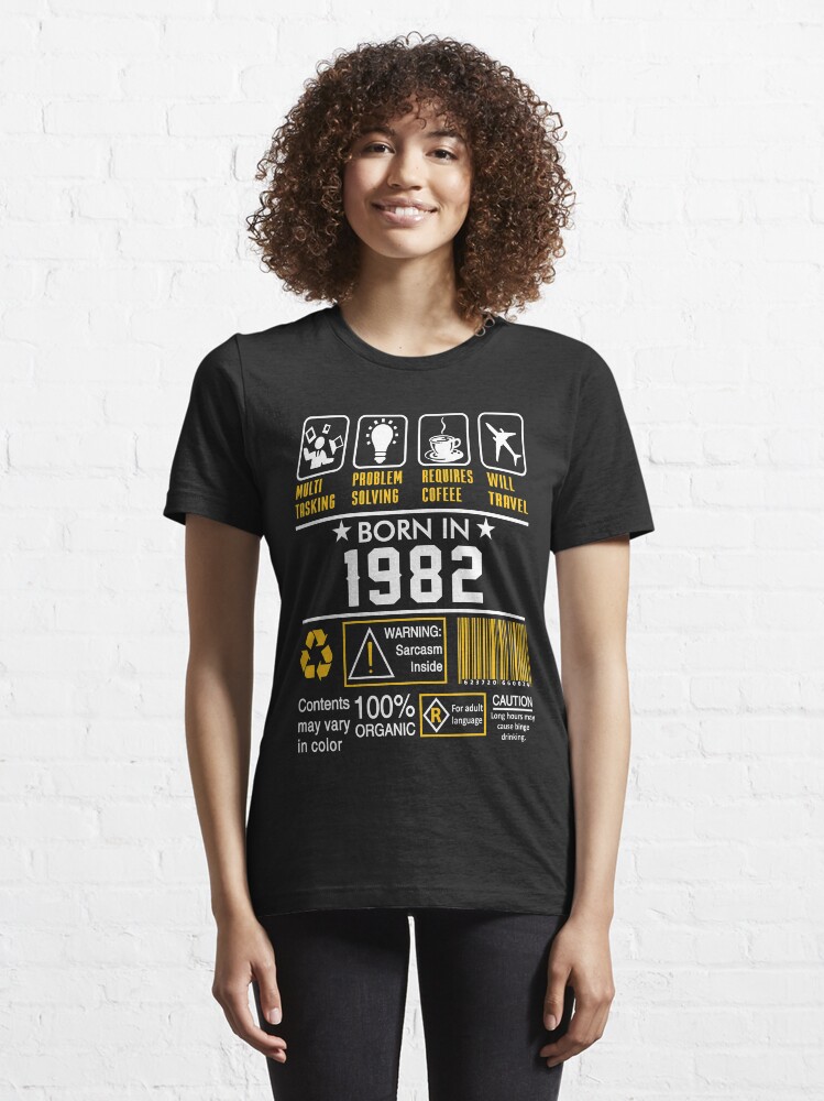 Alternate view of Birthday Gift Ideas - Born In 1982 Essential T-Shirt