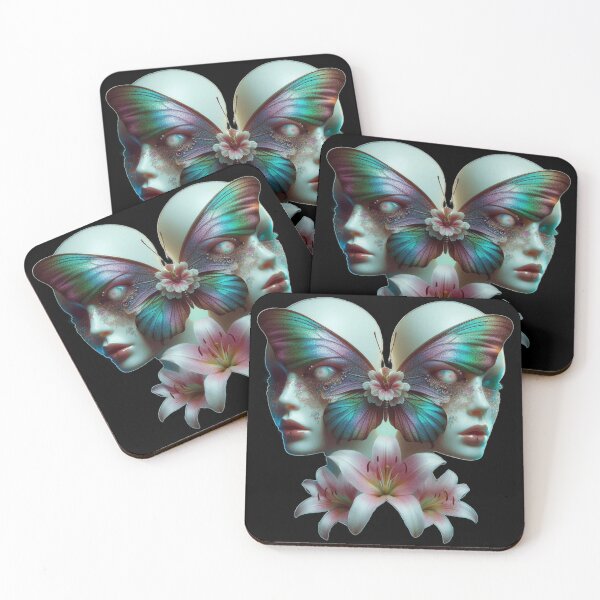 Item preview, Ethereal Butterfly Faces and Floral Dream designed and sold by LujziWorld.