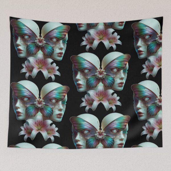 Item preview, Ethereal Butterfly Faces and Floral Dream designed and sold by LujziWorld.