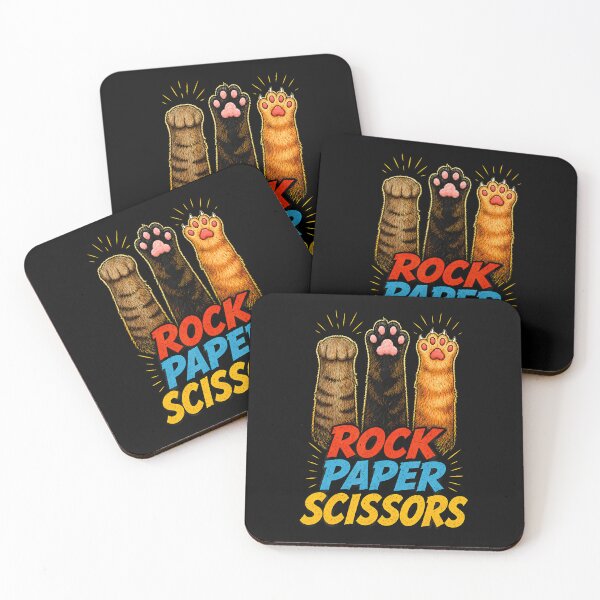 Item preview, Funny Cat Paws Graphic Tee Rock Paper Scissors Animal Rescue designed and sold by Fereskabilon.