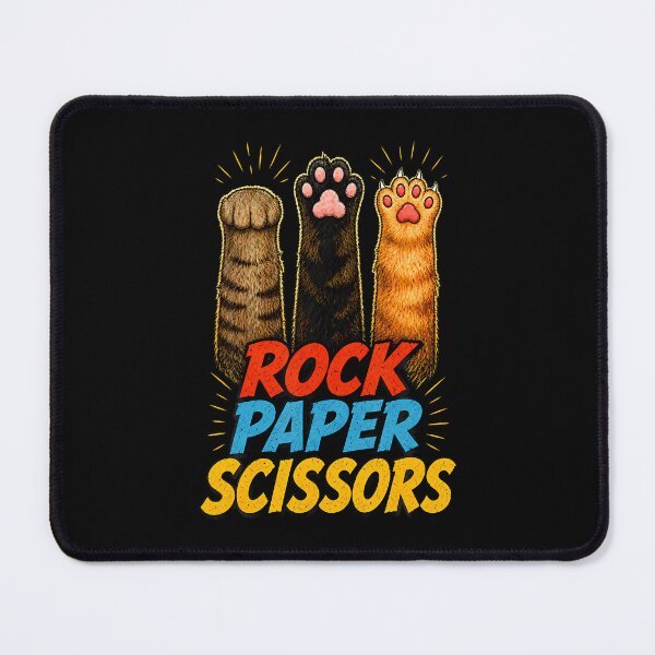 Item preview, Funny Cat Paws Graphic Tee Rock Paper Scissors Animal Rescue designed and sold by Fereskabilon.