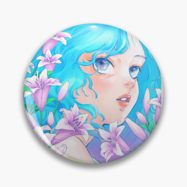 Item preview, Azure Waves: Maiden of the Lilies designed and sold by DamiartStudio.