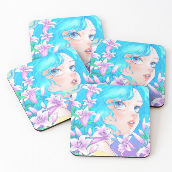 Item preview, Azure Waves: Maiden of the Lilies designed and sold by DamiartStudio.