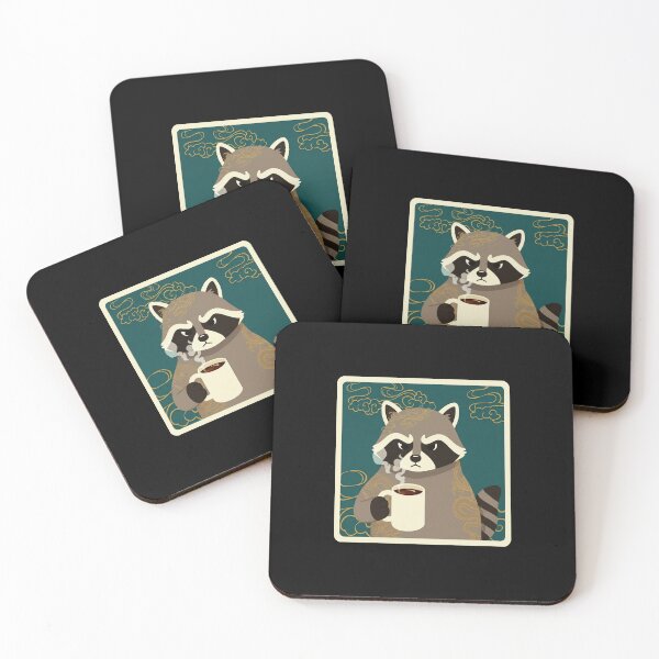 Item preview, Grumpy Raccoon Coffee Lover Vintage Eastern Animal Portrait designed and sold by JordynLadukeg65.