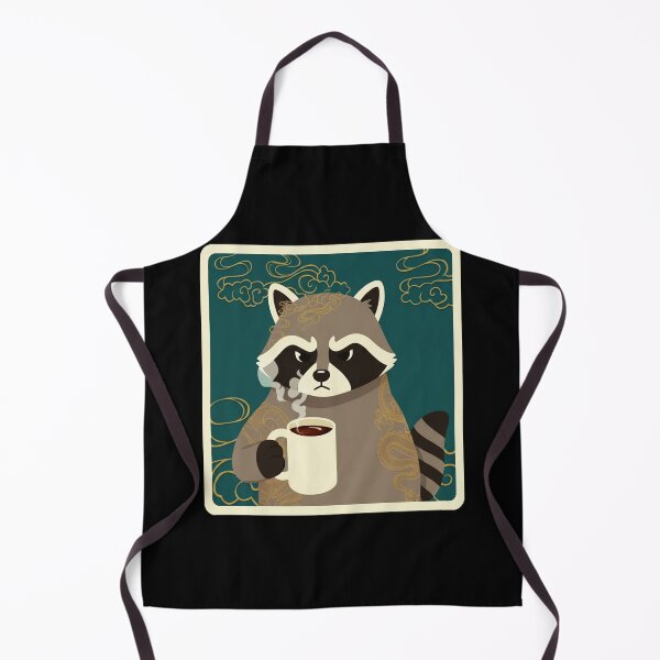 Item preview, Grumpy Raccoon Coffee Lover Vintage Eastern Animal Portrait designed and sold by JordynLadukeg65.