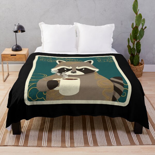 Item preview, Grumpy Raccoon Coffee Lover Vintage Eastern Animal Portrait designed and sold by JordynLadukeg65.