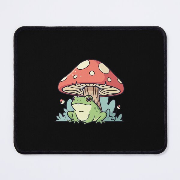Item preview, Cute Frog With Mushroom Cottagecore Aesthetic designed and sold by Osmose-Studio.