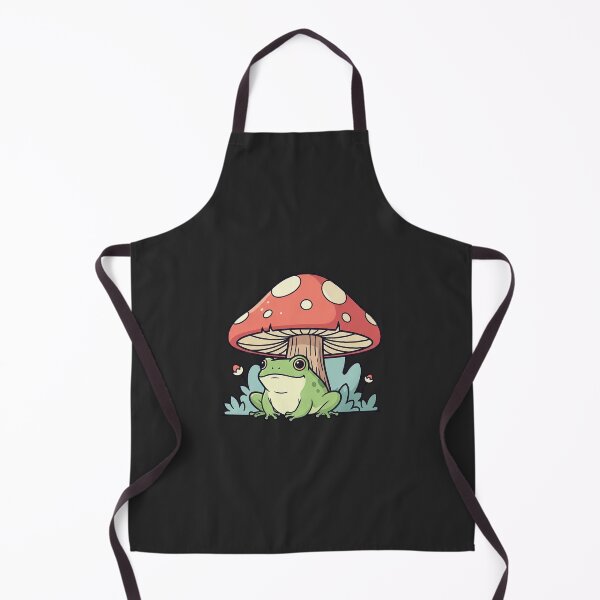 Item preview, Cute Frog With Mushroom Cottagecore Aesthetic designed and sold by Osmose-Studio ⭐⭐⭐⭐⭐.
