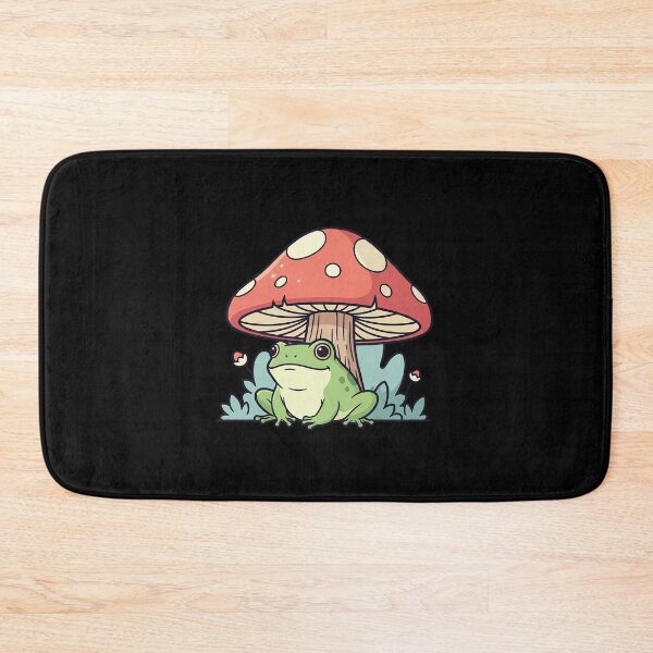 Item preview, Cute Frog With Mushroom Cottagecore Aesthetic designed and sold by Osmose-Studio.