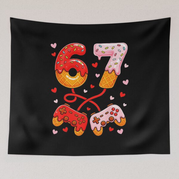 Item preview, Cute Gamer Valentine Numbers With Kawaii Controller Pixel Style designed and sold by FGTV2021.