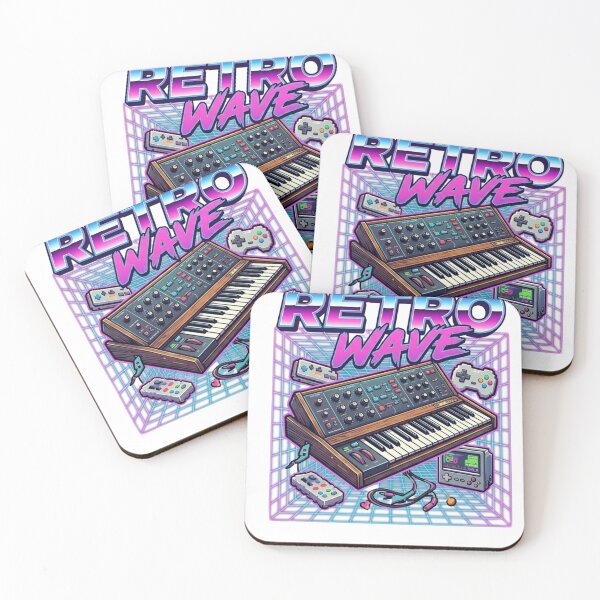 Item preview, Retro Wave Synth and Vintage Gaming Grid designed and sold by RoyalDeluxGo.