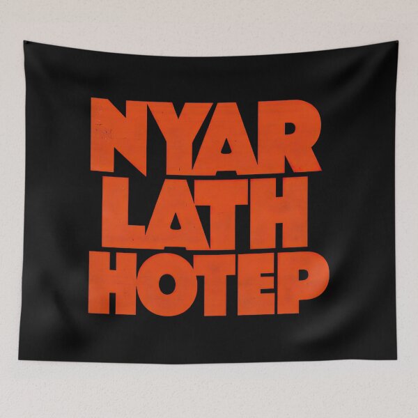Item preview, Nyarlathotep Cosmic Horror Typography designed and sold by obstinator.