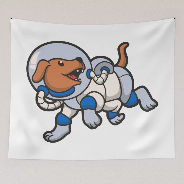 Item preview, Space Dog Explorer Illustration designed and sold by KrisGraphic45.