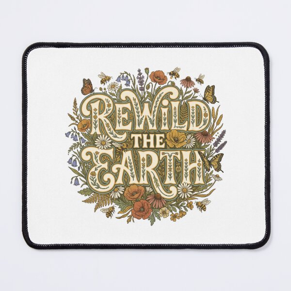 Item preview, Rewild The Earth Retro 70s Wildflower Eco Activism designed and sold by PictoVibe.