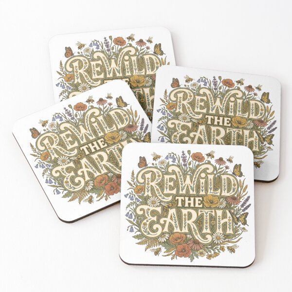 Item preview, Rewild The Earth Retro 70s Wildflower Eco Activism designed and sold by PictoVibe.