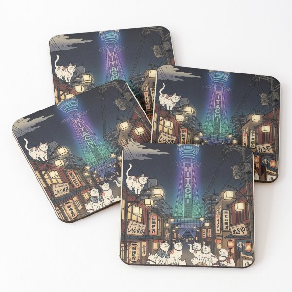 Item preview, Tsutenkaku Cats designed and sold by Komatoya.